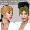 4 Envolturas Malla de Cabello de Mujer Negra Envoltura de