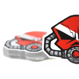 Reel Sticky Skull Diver Down Mask Sticker Breathe Cup Laptop Phone Decal Scuba Dive 2.5 Mini