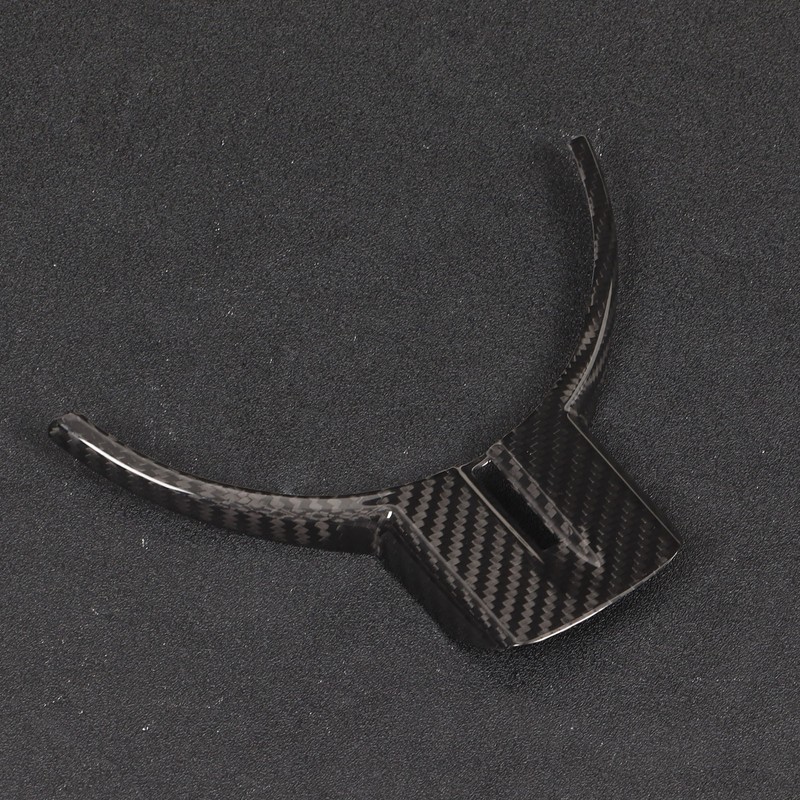 Car Steering Wheel Trim Genuine Carbon Fiber Interior Decoration Replacement