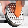 Cheese Grater with Container,Coarse and Fine 2 Size Lid,Stainless Steel