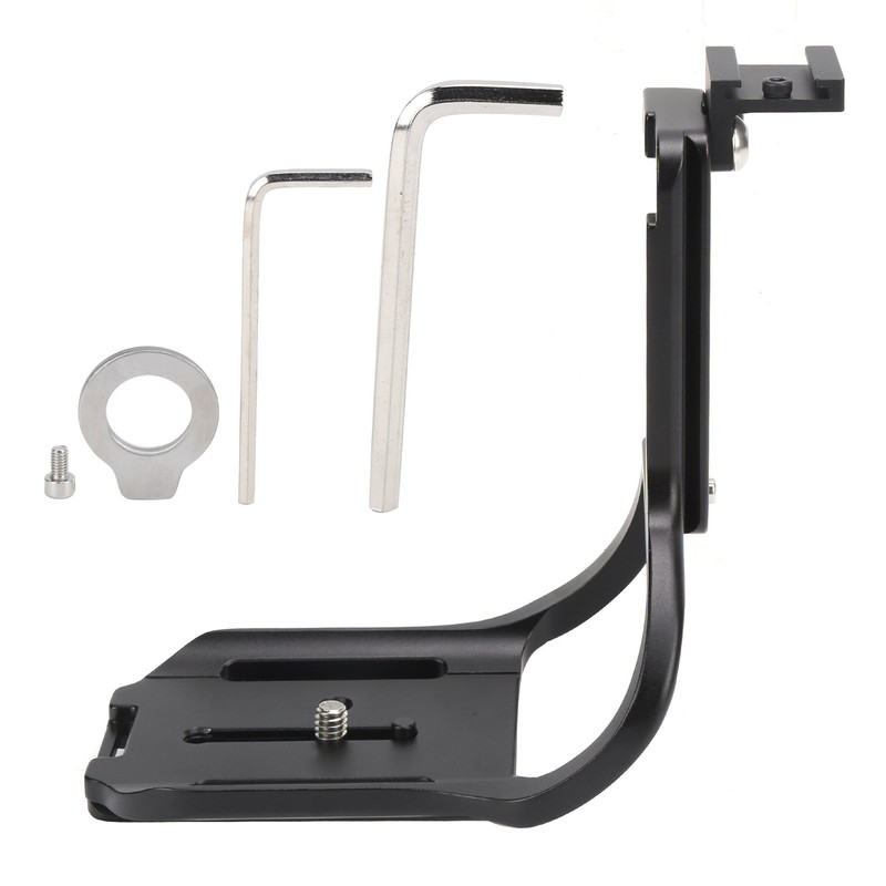 Quick Release Plate L Bracket with Hot Shoe Hand Grip