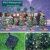 Aukora Solar Christmas Tree Lights Outside Decorations 31 in,8 Modes