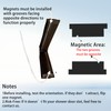 JINGZHAN Magnetic Strips for Shower Door Replacement | 3/8" Width