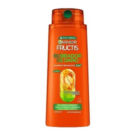 Garnier Fructis Shampoo 2 e n1 Borrador de Dano Largo Perfecto, 650 ml