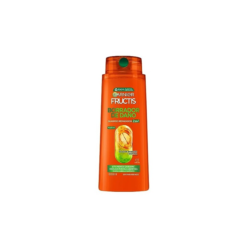 Garnier Fructis Shampoo 2 e n1 Borrador de Dano Largo