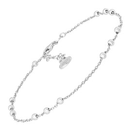 Silpada .925 Sterling Silver Anklet for Women, Ankle Bracelet, Jewelry Gift Idea, 'Bead Up', 9" + 1"