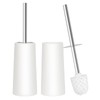 Topsky 2-Pack Closed Toilet Brush Compact Toilet Brush and Holder
