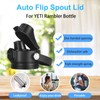 BIJISI Auto Spout Lid for YETI Rambler Bottles, Fits 18/26/36/64