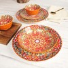 YA JU Mandala Dinnerware Sets (12 Pcs) Serves 4, Buffet