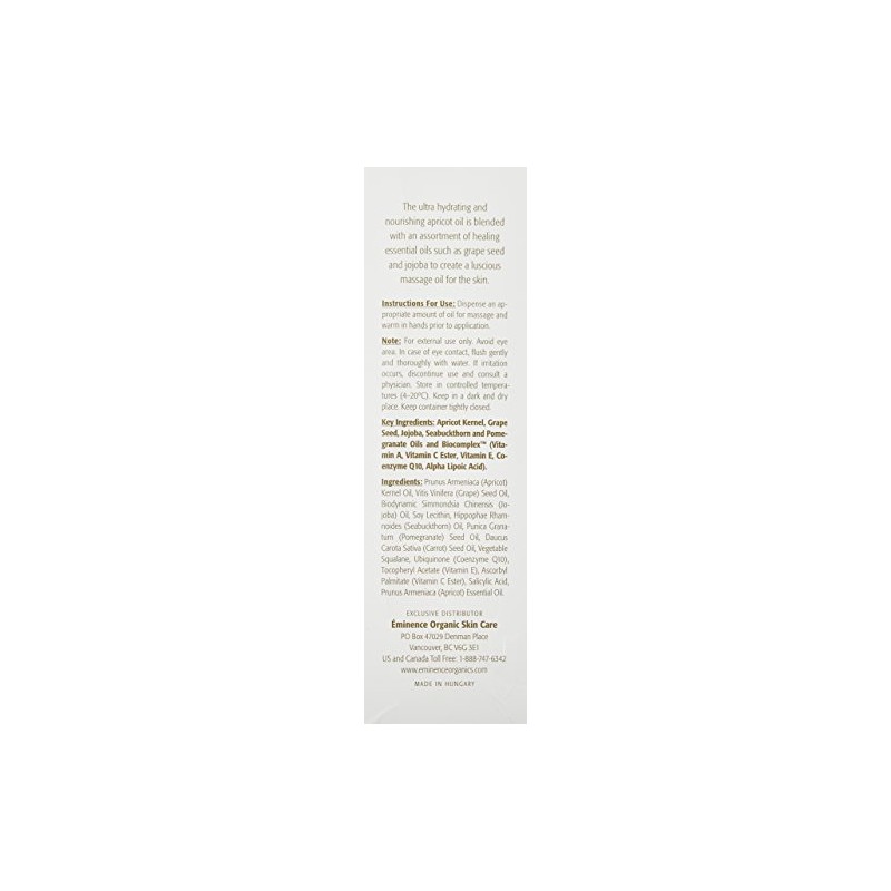 Apricot Body Oil by Eminence for Unisex - 8.2 oz