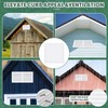 2 Pcs 14 x 6 Inch Aluminum Gable Vents Attic
