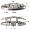 316 Stainless Steel Boat Folding Cleats Boat Dock Cleats 5/6/8.5