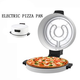 Electric Pizza Oven, Portable 12 In Countertop Pizza Maker Steak Machine Toaster, 2000W 6 Minutes Fast Cooking, Bottom Anti Slip, for Home Outdoor (US Plug 110V)