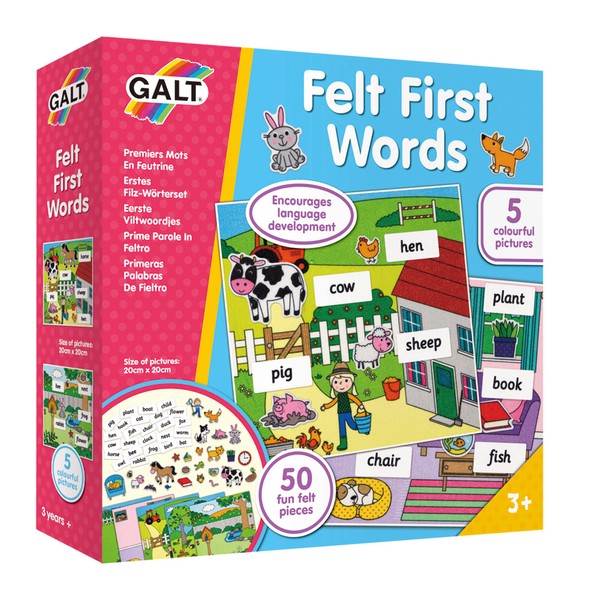 Galt Toys, Felt First Words, Felt Toys for Toddlers, Ages 3 Years Plus