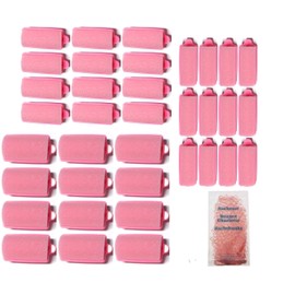FP Sleep Rollers - Foam Roller Set S - 3 Sizes - 36 Pieces + Free Night Net (from German Hairdressing Supplies Supplies)
