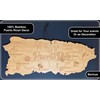 Puerto Rico Shaped 100% Bamboo Cutting Board and Decorative Unique