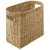 Casafield Woven Magazine Holder with Handles, Natural - Seagrass Storage