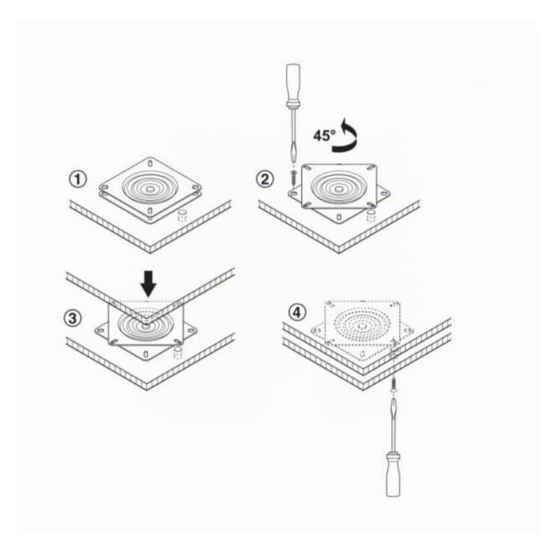 cyclingcolors piastra girevole 360° su sfere piattaforma base rotante per