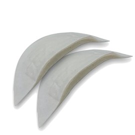 Nähmit - Premium Shoulder Pads for Jackets Jacket Coat Shoulder Pads for Tailoring Tailoring - Cotton Felt 1 Pair (White)