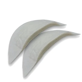 Nähmit - Premium Shoulder Pads for Jackets Jacket Coat Shoulder Pads for Tailoring Tailoring - Cotton Felt 1 Pair (White)