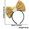 Easter Bow Headbands Sparkly Bowknot Headbands Chick Hair Accessories for