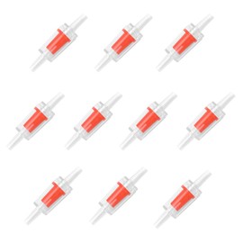 Backflow Prevention Valve, Pack of 10, Check Bubble, Backflow Prevention Valve, Aquarium, Air Pump, Air Tube, Backflow Prevention, Accessories, For Air Pump Tubes, Red