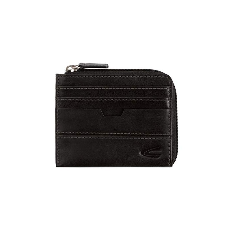 camel active Tokyo Credit Card Case, 10 cm, Black (Schwarz)