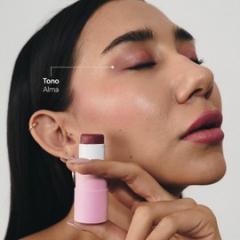 TEIA COSMETICOS Multiusos en Barra - Tinta en crema para rubor, labial y sombra - Fórmula natural hidratante - 7gr (Alma)