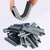 JFYY 600PCS/Set Type M Nail Ring Pliers Galvanized Steel Nails, Multifunction Cage Clamp Hog Ring Pliers Staples