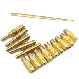 GXARTS 14 pcs Carburetor Jet Kit Fit for TRX450R 2006-2009 2012 TRX450ER 2006-2009 2011-2014 (9 pcs Main Jet 5 pcs Pilot Jet)