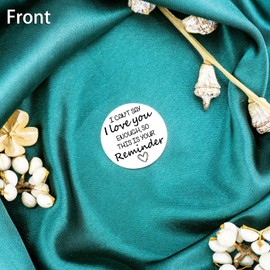 WXCATIM Pocket Hug Token Long Distance Relationship Keepsake Valentines Day Gifts For Him Boyfriend Inspirational Moving Away Gift