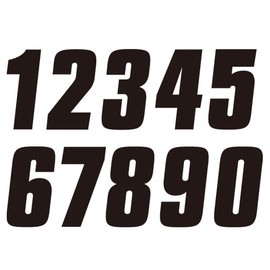 FACTORY EFFEX D0455 Factory Numbers 3 Pack "7" 10cm Black