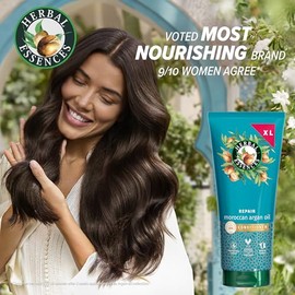 Herbal Essences Repair Moroccan Argan Oil Conditioner 350ml for Damaged Hair. Intense Nourishment for Softer, Smoother Hair. With Pure Argan Oil. Vegan and Cruelty Free