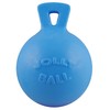 Jolly Pets Dog Tug-N-Toss Toy Ball, 6-Inch, Blueberry (406 BB),