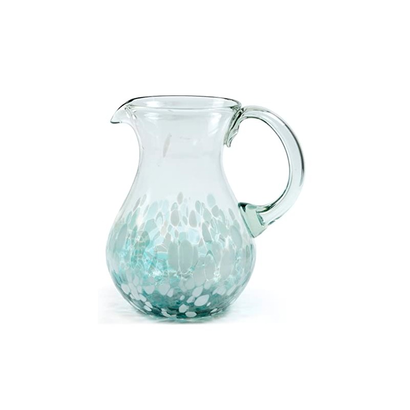 HANDMADE CON AMOR – 80 oz Hand Blown Mexican Pitcher