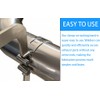 2.5 inchesStainless Steel Exhaust Tack Welding Clamp-On Kit | Heavy-Duty