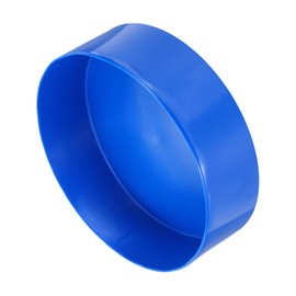 sourcing map 180mm(7 1/16") Rubber End Caps, Round Vinyl Plug Insert Plastic End Caps for Tubing, Fence, Pipe Post, Furniture, Railing, Blue