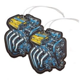 VmG-Store VmG-Store 2er Set Lufterfrischer Duftbaum Tuning frs Auto Duftspender Air Freshener Duft lustiger Anh?nger Design (129 Motor2)