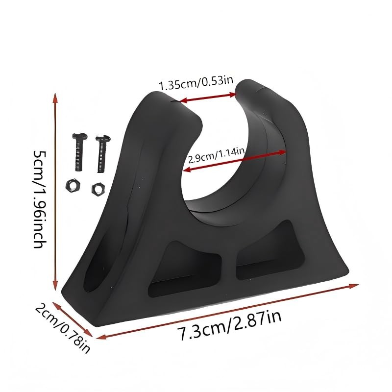 bohally Kayak Paddle Holder with Screws Rubber Boat Paddle Clips