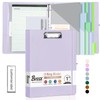 BVSSX 3 Ring Binder with Clipboard,1 Inch Binders with Notepad&5