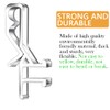 12 PCS Hidden Channel Valance Clips, 1-7/8inch Clear Plastic Blinds