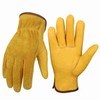 Leather Work Gloves for Men and Women Cowhide Gloves with