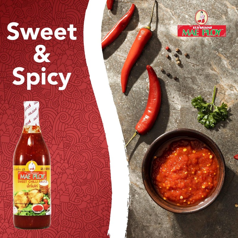 Mae Ploy Sweet Chili Sauce From Thailand, Mild Spicy And