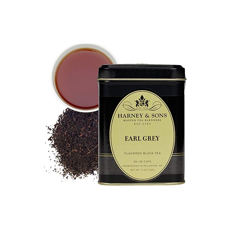 Harney & Sons Black Earl Grey Loose Leaf Tea, 4