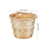 Ciieeo 4Pcs Small Woven Baskets Portable Storage Baskets for Desktop