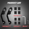 HDBUBALUS Motorcycle 1 1/4" Highway Peg Mount Universal Adjustable Highway