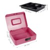 Kyodoled Large Cash Box with Combination Lock,Safe Metal Money Box