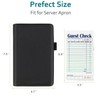 RSAquar Server Book Organizer with Zipper Pocket, PU Leather Restaurant