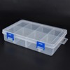 3Pcs Transparent Parts Box Removable Separate Grid Hardware Tools Organizer