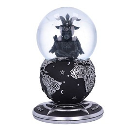 Nemesis Now Cult Cuties Baphoboo Snow Globe, Black, 18.5cm, Resin